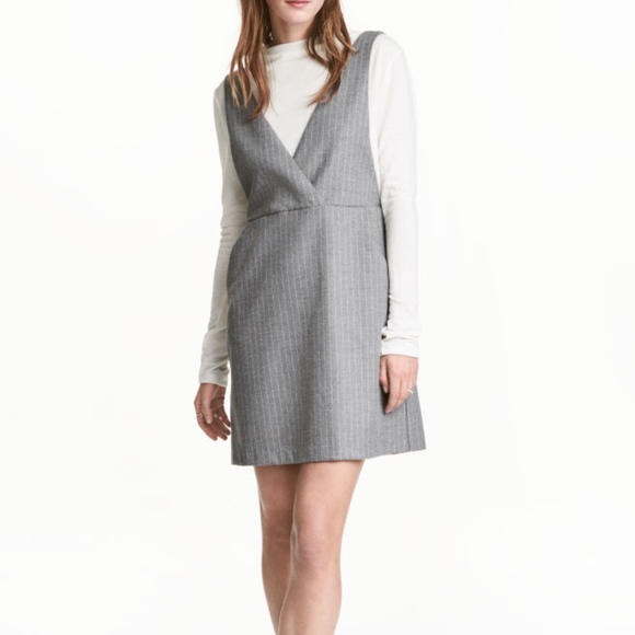 pinstripe pinafore